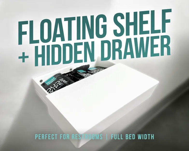 Kệ Treo Tường Nổi + Ngăn Kéo Ẩn! - Image 1