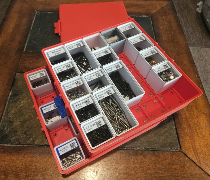 Hộp Lưu Trữ Xếp Chồng Gridfinity 5x5 Có Nắp - Image 2