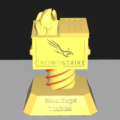 Mô hình kỷ niệm CrowdStrike Memorial độc đáo cho dân IT