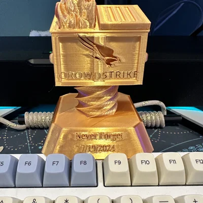 Mô hình kỷ niệm CrowdStrike Memorial độc đáo cho dân IT