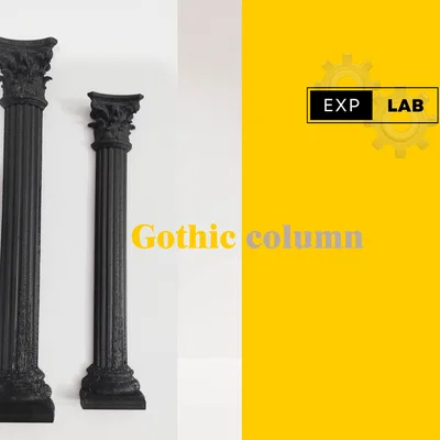 Mô hình cột kiến trúc Gothic 01 (Gothic column 01) cho kiến trúc sư