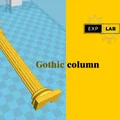 Mô hình cột kiến trúc Gothic 01 (Gothic column 01) cho kiến trúc sư - Thumbnail 3