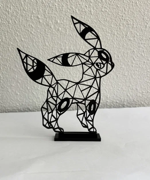 Mô hình 3D Umbreon Pokémon phong cách hình học cực chất - Image 1