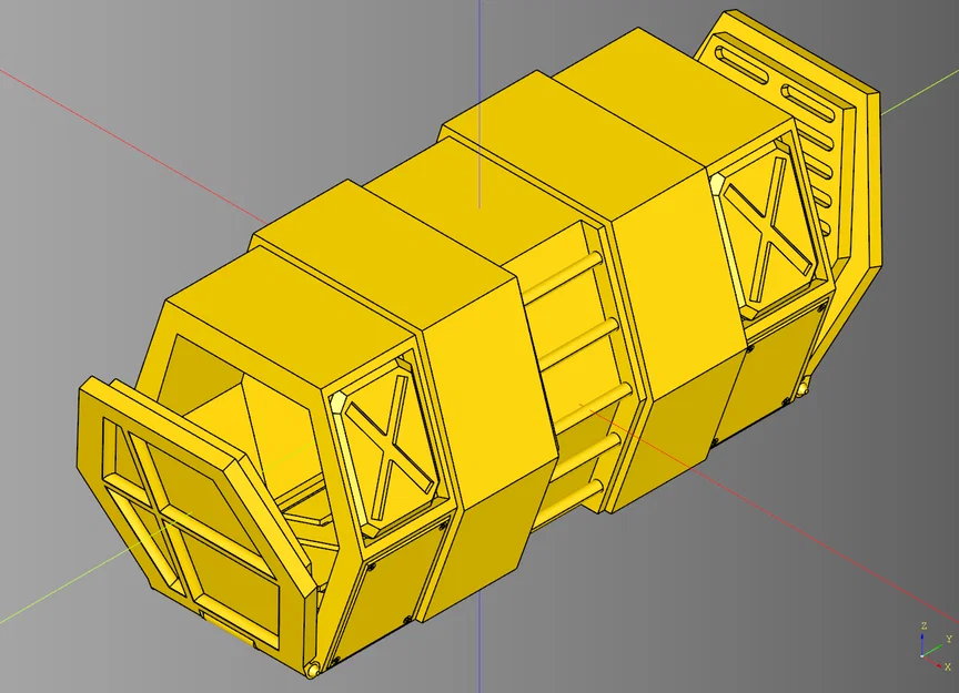 Container vận chuyển địa hình in liền khối, cửa mở được (Print-In-Place) - Image 10
