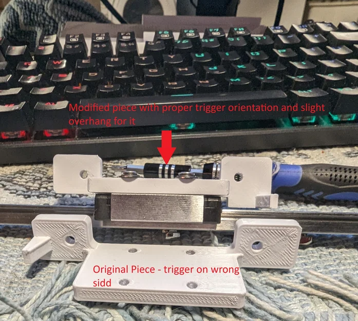 Ngàm Linear Rail trục Y cho Ender 3 (bản Non-Pro) - Image 1