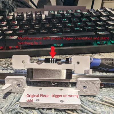 Ngàm Linear Rail trục Y cho Ender 3 (bản Non-Pro)