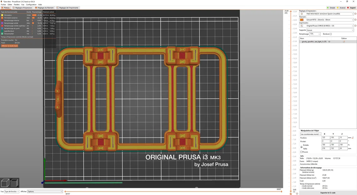 Gravity Spool Holder – Mod Base Nhẹ Hơn (Giảm Vật Liệu/In Nhanh) - Image 4