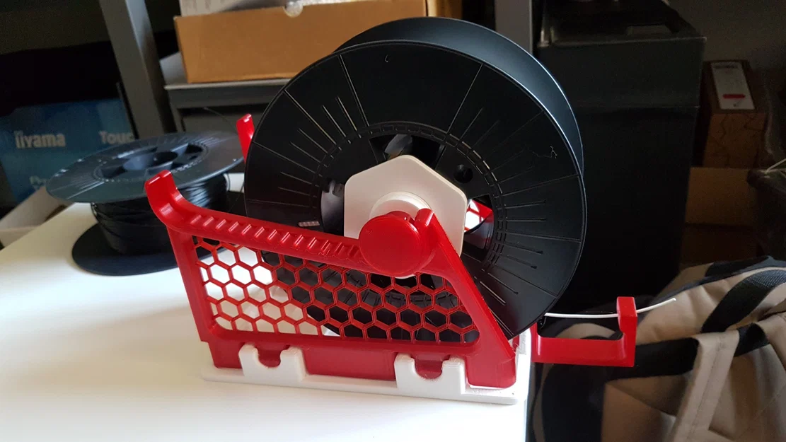 Gravity Spool Holder – Mod Base Nhẹ Hơn (Giảm Vật Liệu/In Nhanh) - Image 7