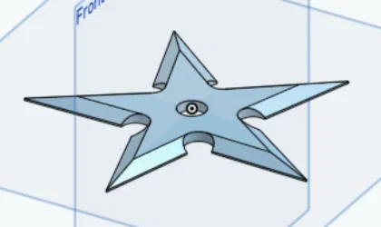Phi tiêu Ninja 3D (Throwing Star) - Mẫu in giải trí cực chất - Image 4