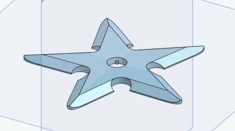 Phi tiêu Ninja 3D (Throwing Star) - Mẫu in giải trí cực chất - Image 5
