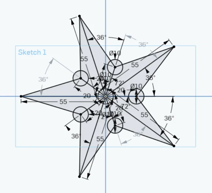 Phi tiêu Ninja 3D (Throwing Star) - Mẫu in giải trí cực chất - Image 6