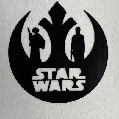Tranh treo tường 3D Star Wars: Luke Skywalker và Công chúa Leia