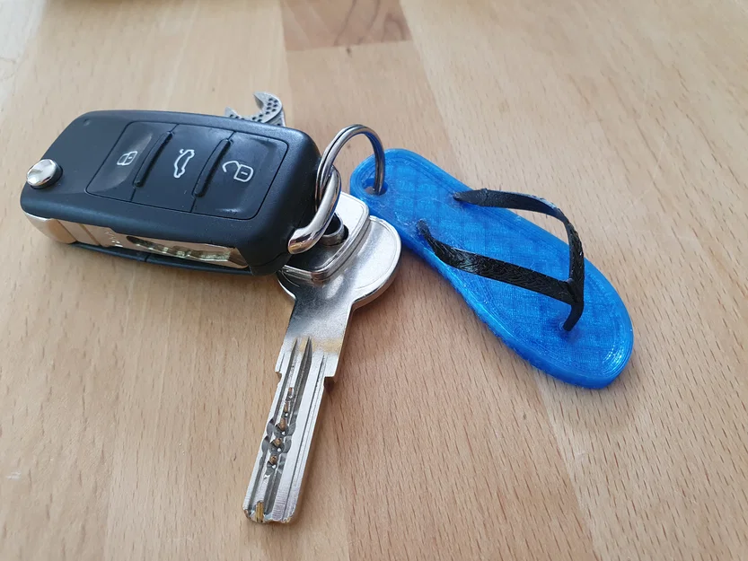 Móc khóa hình dép kẹp Flip Flop độc đáo cho mùa hè - Image 1