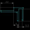 Giá đỡ kính hồ cá 5mm - Phụ kiện 3D nhỏ gọn, chắc chắn - Thumbnail 3