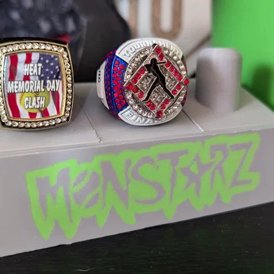 Kệ trưng bày nhẫn vô địch Modular Championship Ring Display 3D