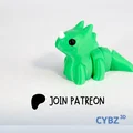 TINY TRICERATOPS - BABY DRAGON FLEX (Khủng long ba sừng tí hon - rồng baby dẻo) - Thumbnail 4