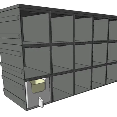 Hộp chứa đồ - Hệ modular lắp ghép liên kết