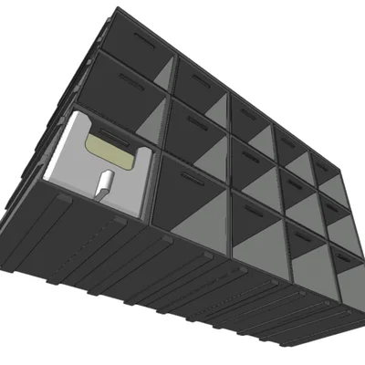 Hộp chứa đồ - Hệ modular lắp ghép liên kết