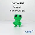 Ếch Nhỏ Cute Articulated (Flexi) – Có 3MF, In-place, Kèm Keychain - Thumbnail 1