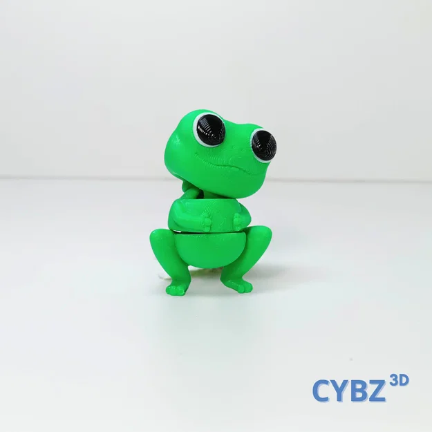 Ếch Nhỏ Cute Articulated (Flexi) – Có 3MF, In-place, Kèm Keychain - Image 2