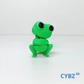 Ếch Nhỏ Cute Articulated (Flexi) – Có 3MF, In-place, Kèm Keychain - Thumbnail 2