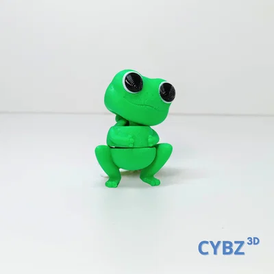 Ếch Nhỏ Cute Articulated (Flexi) – Có 3MF, In-place, Kèm Keychain