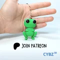 Ếch Nhỏ Cute Articulated (Flexi) – Có 3MF, In-place, Kèm Keychain - Thumbnail 3
