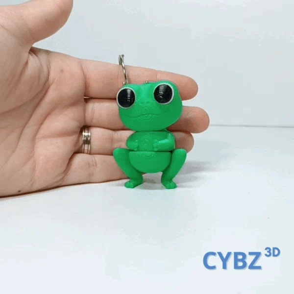 Ếch Nhỏ Cute Articulated (Flexi) – Có 3MF, In-place, Kèm Keychain - Image 4
