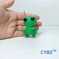 Ếch Nhỏ Cute Articulated (Flexi) – Có 3MF, In-place, Kèm Keychain - Thumbnail 4