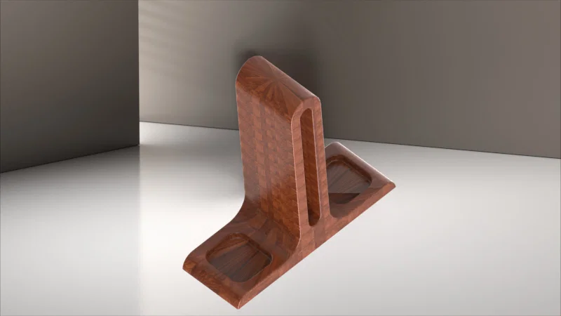 Giá treo tai nghe Geometric hiện đại có khay đựng phụ kiện - Image 3