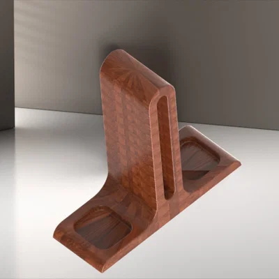 Giá treo tai nghe Geometric hiện đại có khay đựng phụ kiện