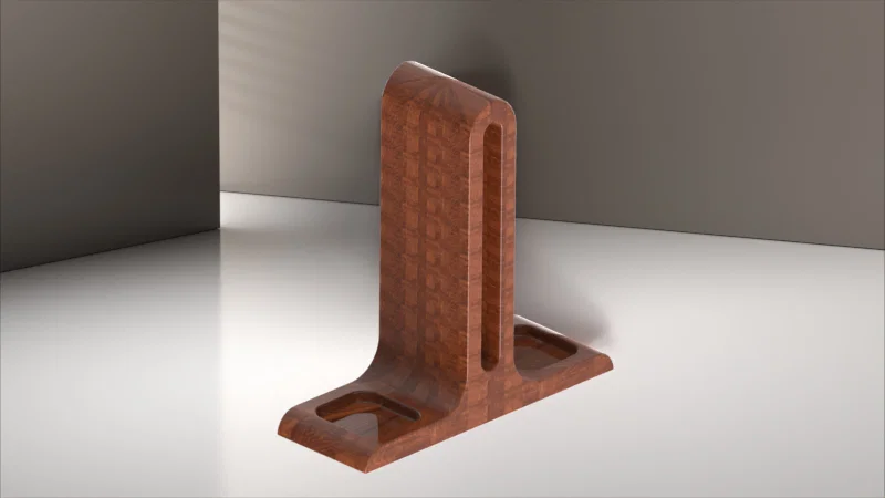 Giá treo tai nghe Geometric hiện đại có khay đựng phụ kiện - Image 5