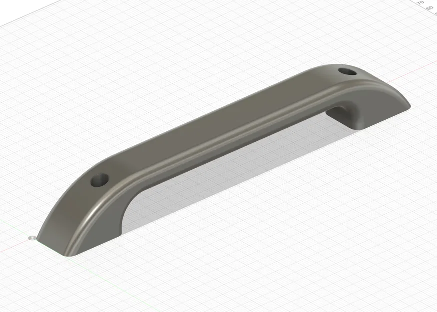 Tay nắm cửa tủ lạnh, tủ đông in 3D chắc chắn (kèm file Fusion360) - Image 1