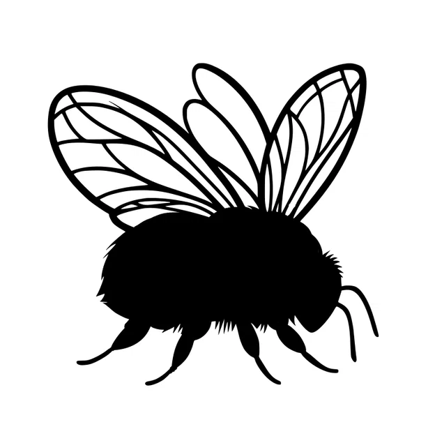 Khuôn tô hình chú ong nghệ (Stencil: Bumble-bee) trang trí tường - Image 2