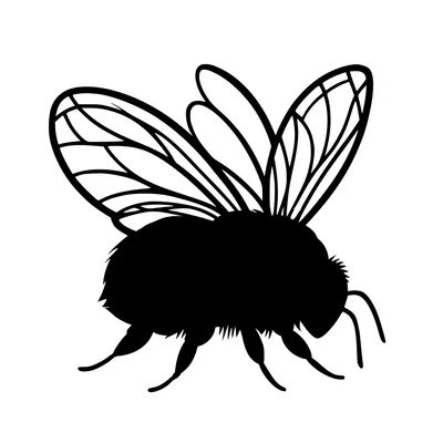 Khuôn tô hình chú ong nghệ (Stencil: Bumble-bee) trang trí tường