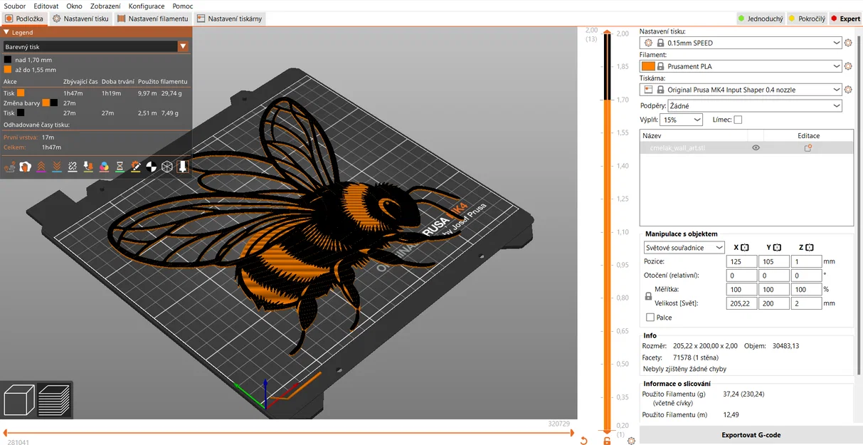 Khuôn tô hình chú ong nghệ (Stencil: Bumble-bee) trang trí tường - Image 3