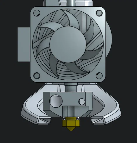 Giá đỡ quạt 5015 tối giản cho BIQU H2 - Image 3