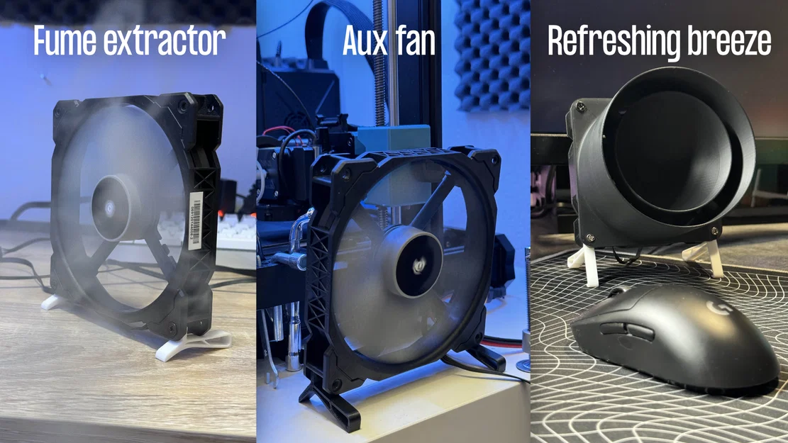 Chân đế quạt đa năng – bản phẳng & bản nghiêng (Universal Fan stand - Flat & Angled) - Image 7