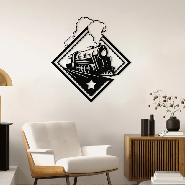 Mô hình trang trí tường Train Wall Decor độc đáo cho nhà đẹp - Image 1