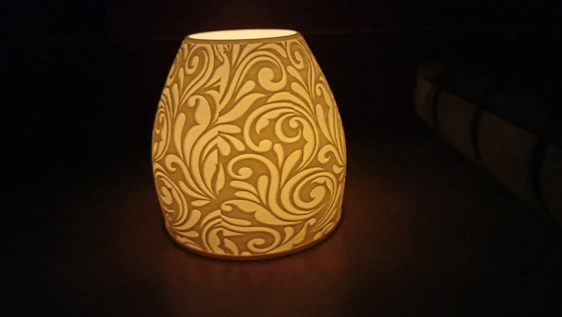 Đèn ngủ Lithophane in 3D họa tiết hoa văn tinh xảo - Image 1