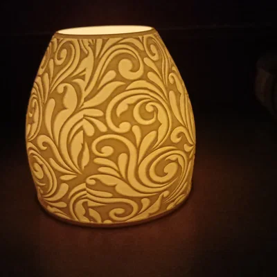 Đèn ngủ Lithophane in 3D họa tiết hoa văn tinh xảo
