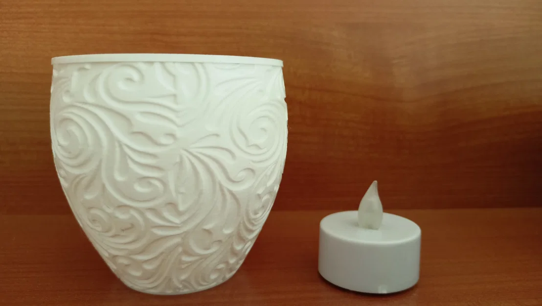 Đèn ngủ Lithophane in 3D họa tiết hoa văn tinh xảo - Image 5