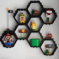 Kệ Trưng Bày Lục Giác cho Mario Minifigs (kèm ngàm gắn tường) - Thumbnail 2