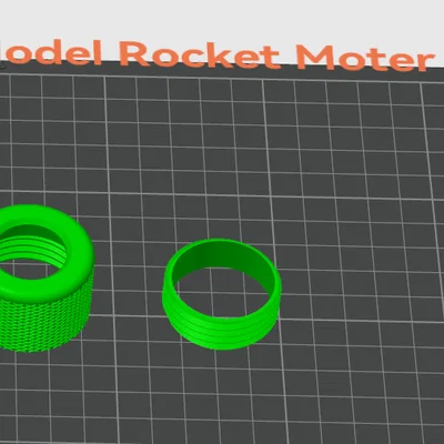 Nắp và vòng retainer động cơ 29mm cho model rocket