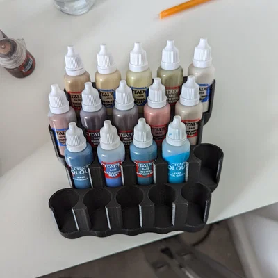 Kệ treo tường đựng màu vẽ dropper bottle cho hệ thống Multiboard