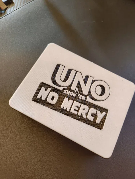 Hộp Đựng Bài UNO SHOW 'EM NO MERCY In 3D Gọn Gàng, Đẹp Mắt - Image 2