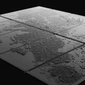 Mô hình bản đồ 3D chi tiết thành phố Jersey City (10 mảnh ghép) - Thumbnail 1