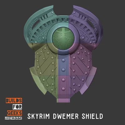 Khiên Dwemer (Dwemer Shield) - Fanart Skyrim
