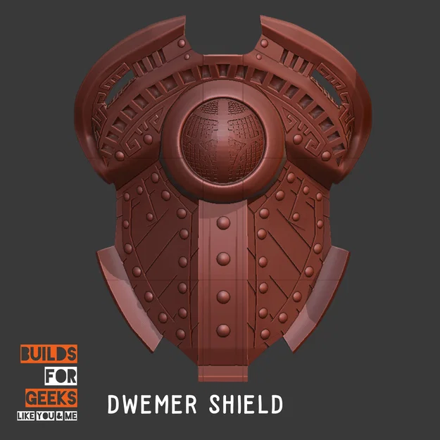 Khiên Dwemer (Dwemer Shield) - Fanart Skyrim - Image 3