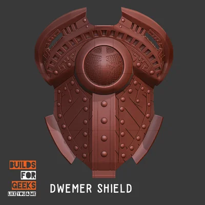 Khiên Dwemer (Dwemer Shield) - Fanart Skyrim